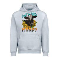 Heather Grey Just a Little Moody Urban Hoodie - texasbilliewilder