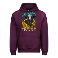 Mauve Wine Just a Little Moody Urban Hoodie - texasbilliewilder