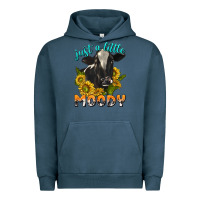 Pigment Midnight Navy Just a Little Moody Urban Hoodie - texasbilliewilder