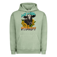 Pigment Oil Green Just a Little Moody Urban Hoodie - texasbilliewilder