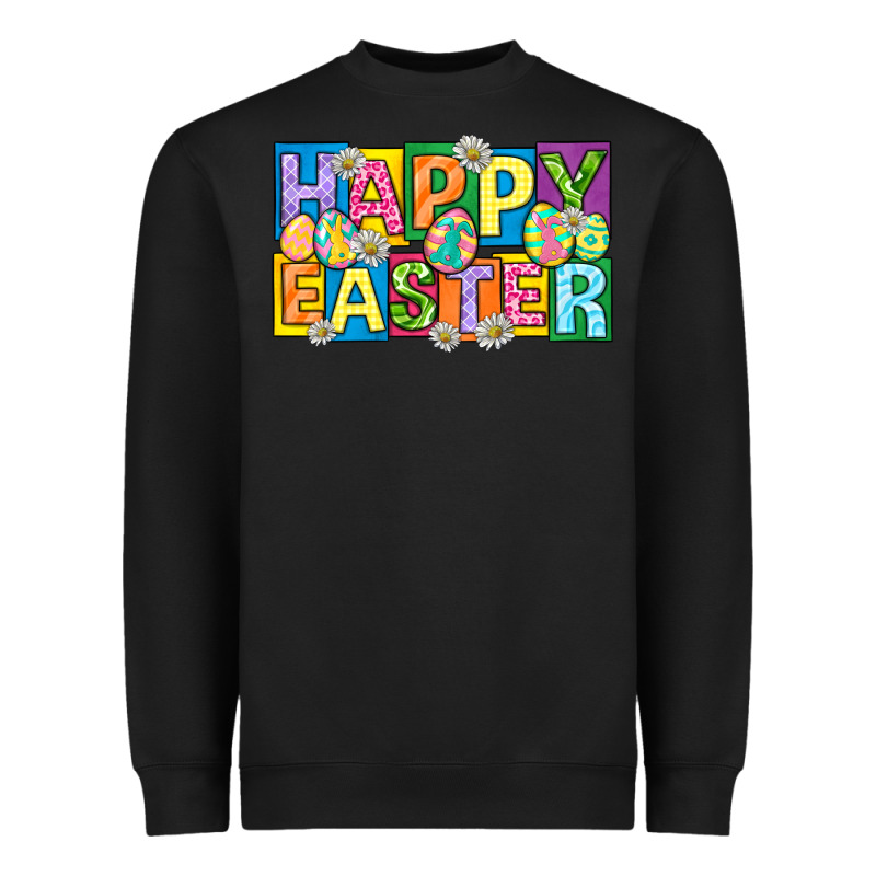 Happy Easter With Eggs Heavyweight Sweatshirt by Neo Western | Teevron