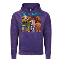 Cloud Purple life is better on the farm Vintage Hoodie - Zillion Design Studio