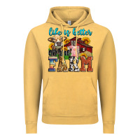 Vintage Mustard life is better on the farm Vintage Hoodie - Zillion Design Studio
