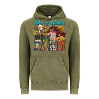 Vintage Olive life is better on the farm Vintage Hoodie - Zillion Design Studio