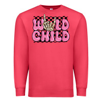 Cardinal wild child pink skeleton Premium Sweatshirt - MaliasSmallBusiness