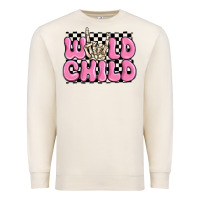 Sandshell wild child pink skeleton Premium Sweatshirt - MaliasSmallBusiness