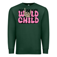 Sports Green wild child pink skeleton Premium Sweatshirt - MaliasSmallBusiness