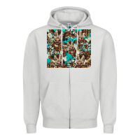 Dove Grey western cowhide sunflower baby cow Zipper Hoodie - BarkalooDesign