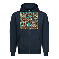 Navy western cowhide sunflower baby cow Zipper Hoodie - BarkalooDesign