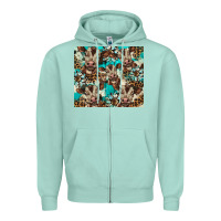 Western Cowhide Sunflower Baby Cow Zipper Hoodie | Teevron