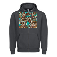 Smoke western cowhide sunflower baby cow Zipper Hoodie - BarkalooDesign