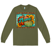 Army Green pumpkin mama mouse pad Long Sleeve Tee - BundleAndBundleShop