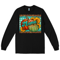 Black pumpkin mama mouse pad Long Sleeve Tee - BundleAndBundleShop