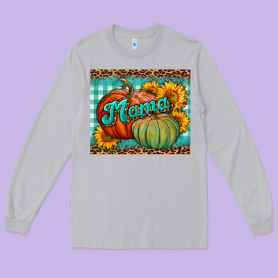 Pumpkin Mama Mouse Pad Long Sleeve Tee Designed By Bundleandbundleshop