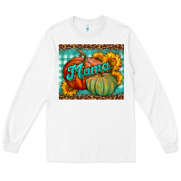 White pumpkin mama mouse pad Long Sleeve Tee - BundleAndBundleShop