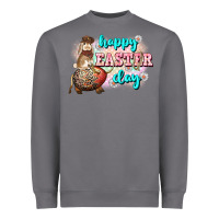 Storm Happy Easter Day rodeo Easter Day Heavyweight Sweatshirt - CowGirlArtShop