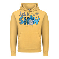 Vintage Mustard let it snow Vintage Hoodie - JahusDesignShop
