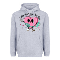 Heather Grey only heart eyes for you Heavyweight Hoodie - MaliasSmallBusiness