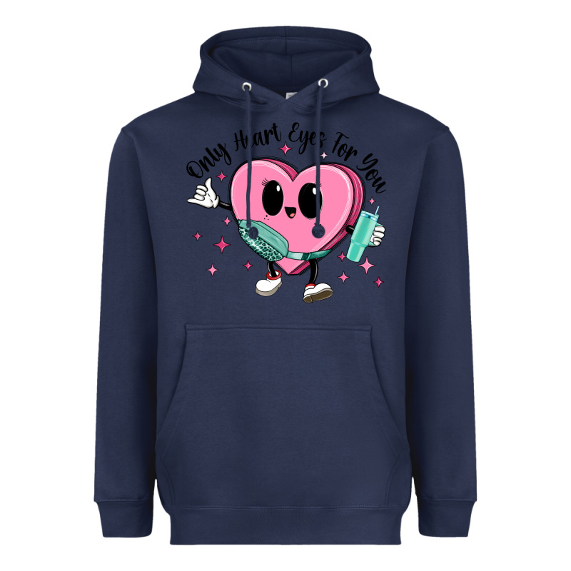 Only Heart Eyes For You Heavyweight Hoodie by MaliasSmallBusiness | Teevron