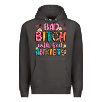 Smoke bad bitch with bad anxiety Premium Hoodie - Artiststas
