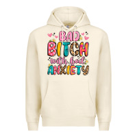 Tofu bad bitch with bad anxiety Premium Hoodie - Artiststas