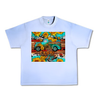 Grape Ice western farm life truck sunflowers  mousepad Urban Heavy Tee - HRA Design Shop