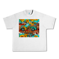 Lunar Rock western farm life truck sunflowers  mousepad Urban Heavy Tee - HRA Design Shop