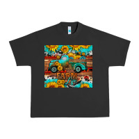 Pigment Black western farm life truck sunflowers  mousepad Urban Heavy Tee - HRA Design Shop