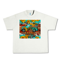 Pistachio western farm life truck sunflowers  mousepad Urban Heavy Tee - HRA Design Shop