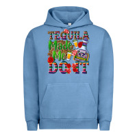Pigment Pebble Blue Tequila made me do it Urban Hoodie - NancyCooperArtShop