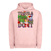 Pigment Salmon Tequila made me do it Urban Hoodie - NancyCooperArtShop
