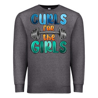 Charcoal Heather curls for the girls Premium Sweatshirt - MaliasSmallBusiness