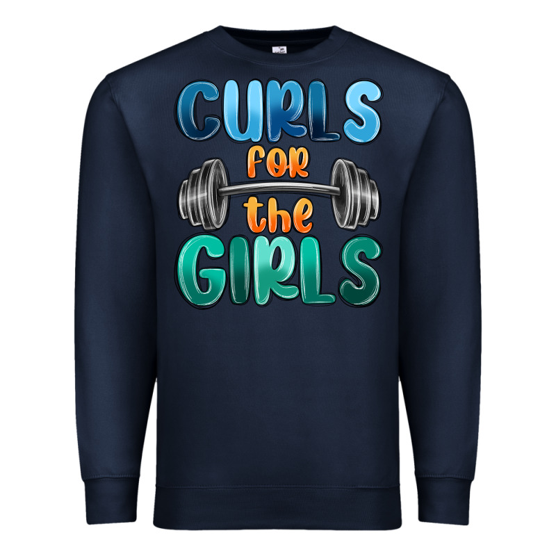 Curls For The Girls Premium Sweatshirt by MaliasSmallBusiness | Teevron
