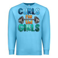 Ocean Blue curls for the girls Premium Sweatshirt - MaliasSmallBusiness