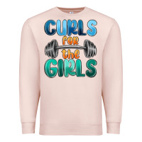 Pale Pink curls for the girls Premium Sweatshirt - MaliasSmallBusiness