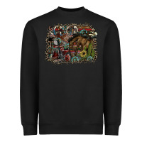 Black rodeo Heavyweight Sweatshirt - SublimationCraftShop