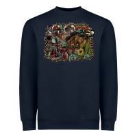 Navy rodeo Heavyweight Sweatshirt - SublimationCraftShop