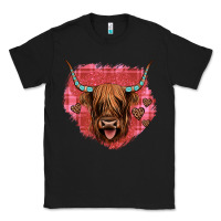 Black highland cow valentines Classic Tee - JahusDesignShop