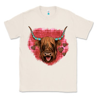 Natural highland cow valentines Classic Tee - JahusDesignShop