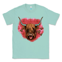 Seafoam highland cow valentines Classic Tee - JahusDesignShop