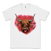 White highland cow valentines Classic Tee - JahusDesignShop