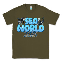 Army Green Sea World 2025 Classic Tee - CowhideDigitalArt