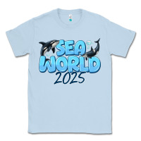 Dusty Blue Sea World 2025 Classic Tee - CowhideDigitalArt