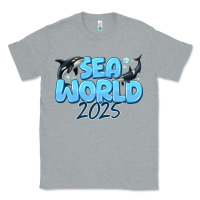 Heather Grey Sea World 2025 Classic Tee - CowhideDigitalArt