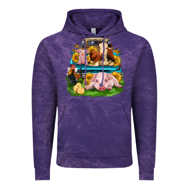 Farm Truck Animals Vintage Hoodie by Zillion Design Studio | Teevron