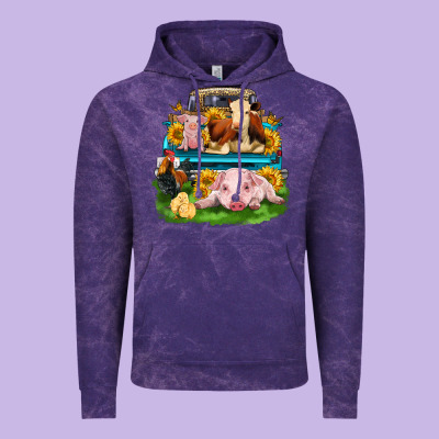 Farm Truck Animals Vintage Hoodie Designed By Zillion Design Studio