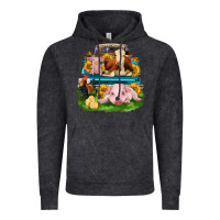 Vintage Black farm truck animals Vintage Hoodie - Zillion Design Studio