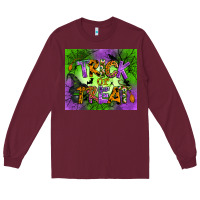 Burgundy trick or treat mouse pad Long Sleeve Tee - BundleAndBundleShop