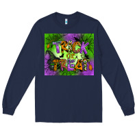 Navy trick or treat mouse pad Long Sleeve Tee - BundleAndBundleShop