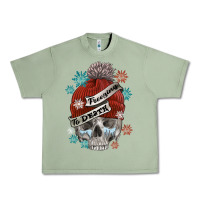 Oil Green freezing to death skull Urban Heavy Tee - FaDigitalArtStudio